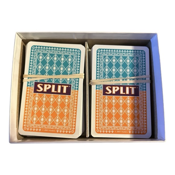 Parker Brothers Vintage Split Card Game 2001 Edition with Instructions - Picture 4 of 12